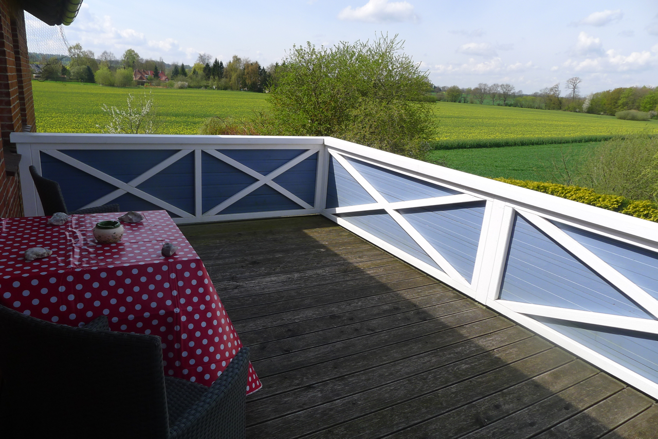 Villa Bootsybunt Wohnung Fritzi Balkon