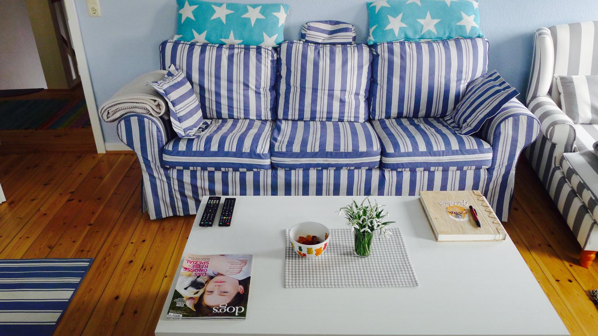 Wohnung Fritzi Wohnzimmer in der Villa Bootsybunt